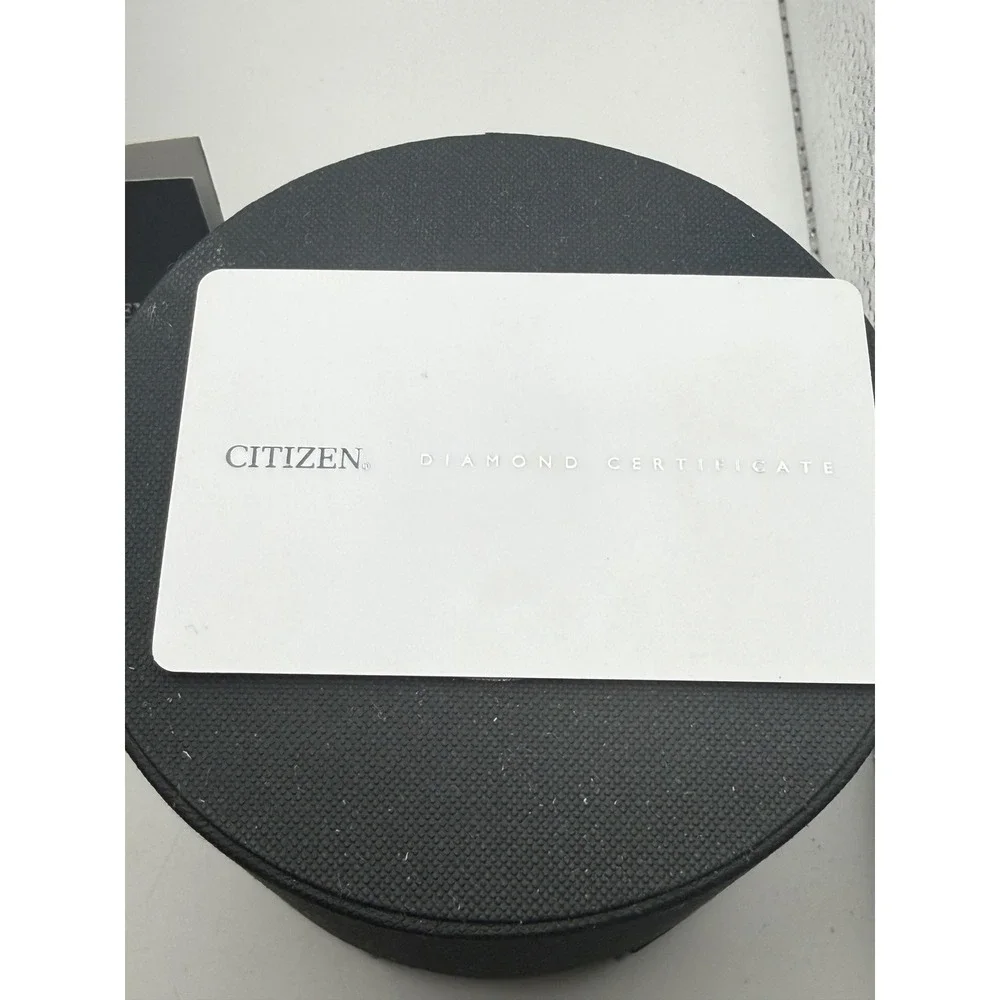 Citizen Sunrise Eco-Drive Diamond Gold Tone Watch EM0322-02Y Mother of Pearl